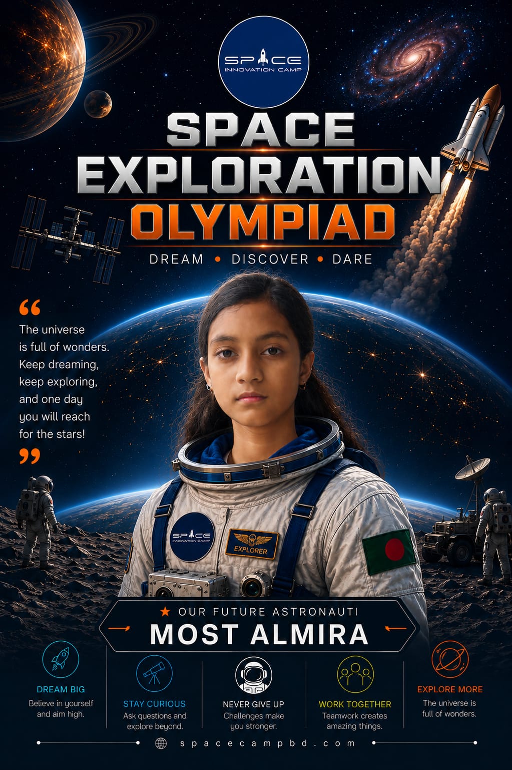 Space Poster ( With Your Photo)